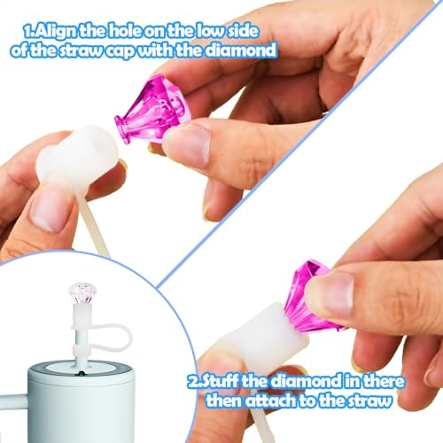 4Pcs Diamond Straw Covers for Brumate Era 30/40oz Tumblers