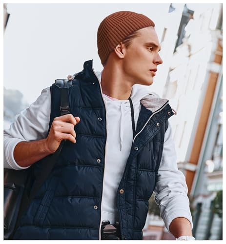 Winter Knit Trawler Beanie for Men & Women - Caramel