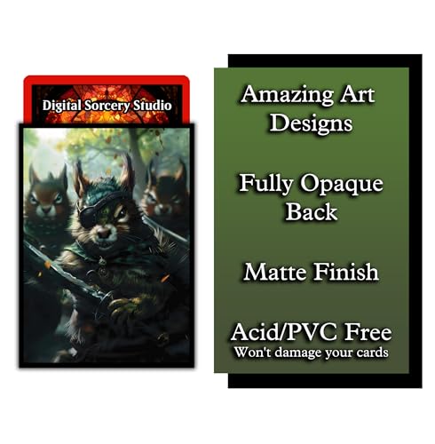Digital Sorcery Studio Squirrel General Card Game Sleeves - 100 Pack for MTG & TCG Decks