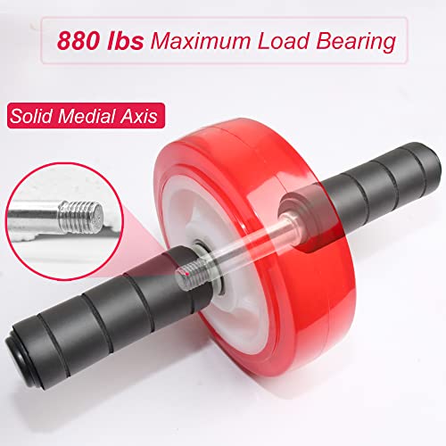Ab Roller Wheel - 880 lbs Capacity, Portable Core Exercise Equipment
