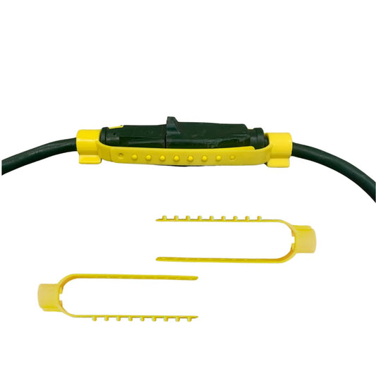 5 Pack Universal CordClamp – Extension Cord Safety Connector Cover & Outdoor Extention Cord Safety Holder for Secure Tool Plug to Extension Cord Connection (5)