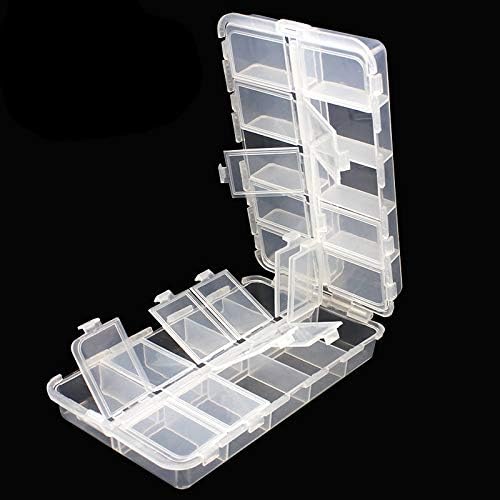 Premium Fishing Tackle Box with 20 Compartments - Adjustable Organizer
