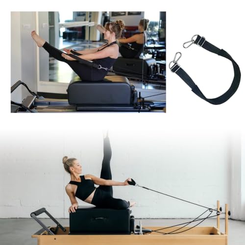 Adjustable Pilates Reformer Foot Strap - 27.5" Padded Leg Strap