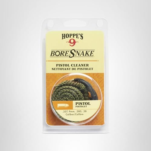 Hoppe's Boresnake .357, 9mm, .380, .38 Caliber Pistol and Revolver, Clam E/F