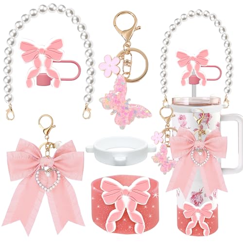 Tumbler Accessories Set for Stanley Cup 30oz & 40oz - Pink