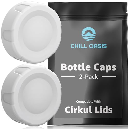 Replacement Water Bottle Lid Caps - Leakproof BPA-Free 2-Pack