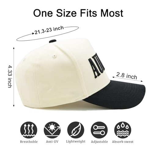 Waldeal Vintage Aunt Hat - Adjustable Embroidered Baseball Cap for Women - Black