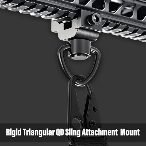 Heavy Duty Quick Detach Sling Swivels - 1 Inch D-Loop, 2 Piece Set
