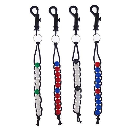 Golf Stroke Bead Score Counter - 4 Pack in 4 Colors