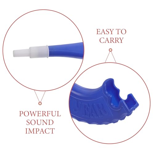 8.6 Inch Plastic Stadium Horns - 6 Loud Noisemakers for Sports Events