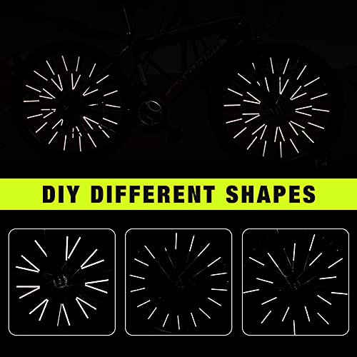 36PCS Reflective Spoke Skins for Mountain & Road Bikes - Spoke Reflectors