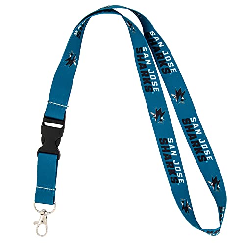 Desert Cactus San Jose Sharks NHL Lanyard with Snap Buckle – Blue