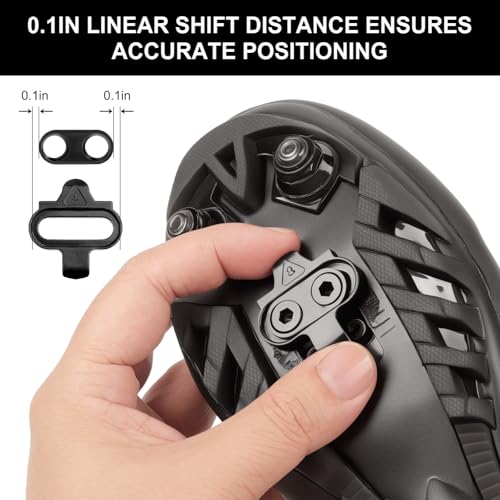 2-Hole MTB Bike Cleats for SPD Pedals - Durable Chrome-Molybdenum Steel