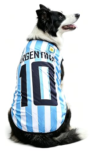 Soccer Jersey for Small Dogs - Blue, Size S (3-5 lbs)