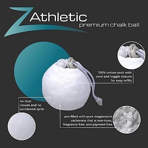 2oz Refillable Gym Chalk Ball for Rock Climbing & Weightlifting