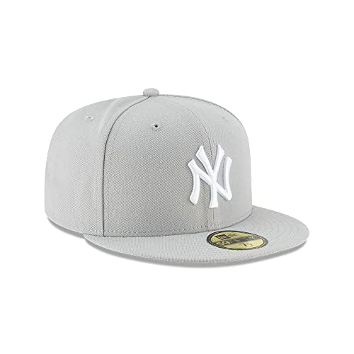 New York Yankees 59FIFTY Fitted Cap Gray 7 - Sports Fan Baseball Hat