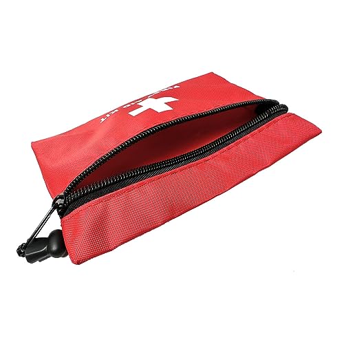 12 Pack Mini First Aid Pouches - Waterproof Emergency Bags 6.3x4.3 inch