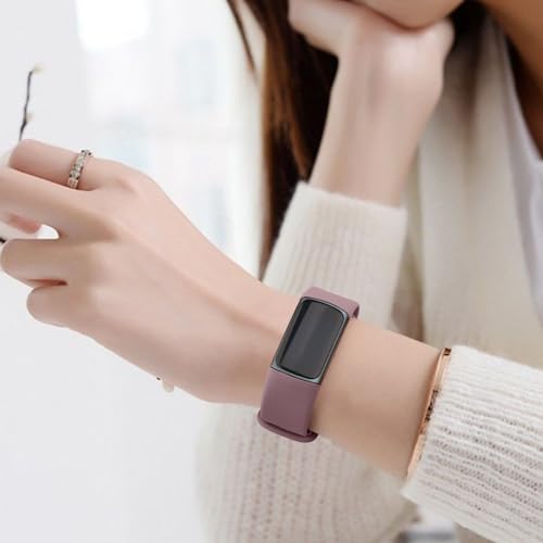 3-Pack Sport Bands for Fitbit Charge 6 & 5 - Milk Tea, Starlight, Smoke Violet - Large