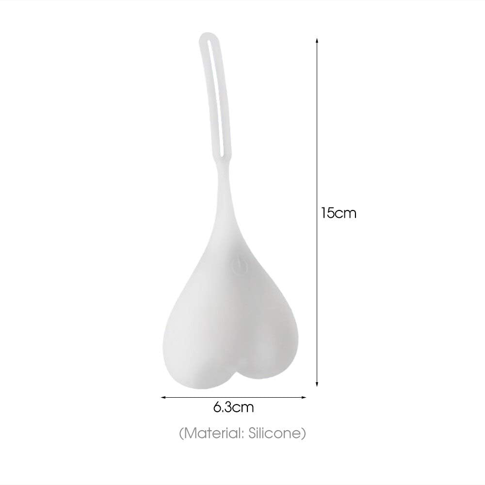 Bike Tail Light Balls, Red Warning Lights - LED Heart Shaped Creative Silicone Light, Bike Waterproof Essential Night Bicycle Seat Back Egg Lamp
