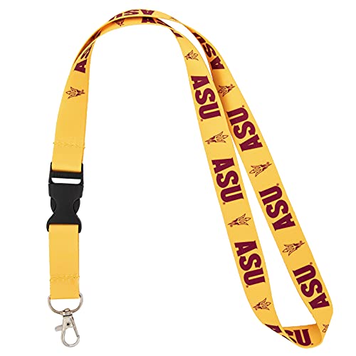 Arizona State University Desert Cactus Lanyard with Snap Buckle – Yellow