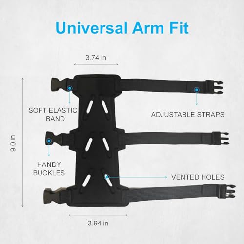 Adjustable Archery Arm Guard - Breathable Forearm Protector for Bow Hunting