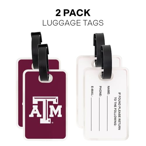 Acrylic Luggage Tag ID - Texas A&M Aggies - 2 Pack