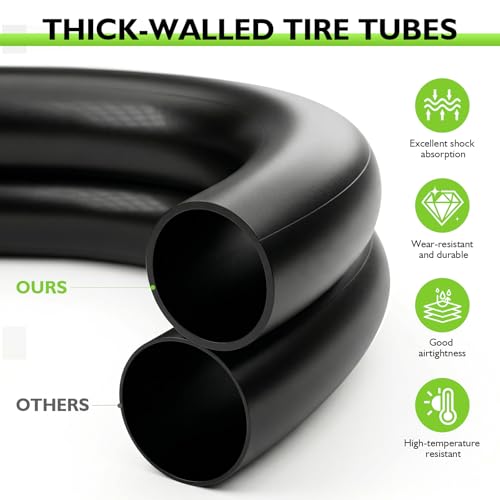 Beaurgirew 2-Pack 700C Bicycle Tubes 25/32C, FV 60mm Presta Valve