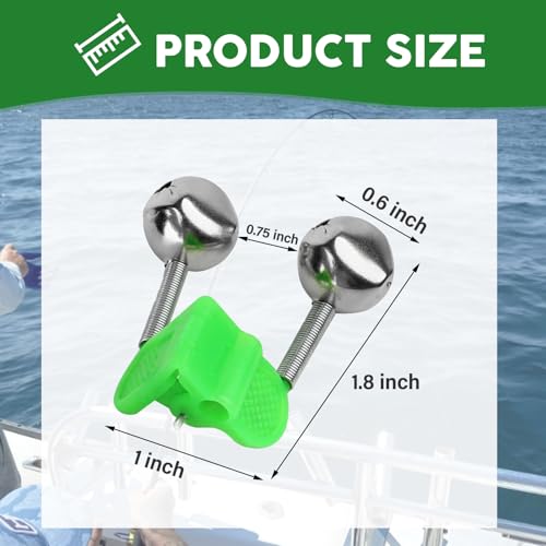 Fishing Bells for Rods - Catfish Bite Alarm Clip On Bells, 12 Pack