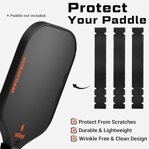 Pickleball Paddle Edge Guard Tape - 16mm Black Protection