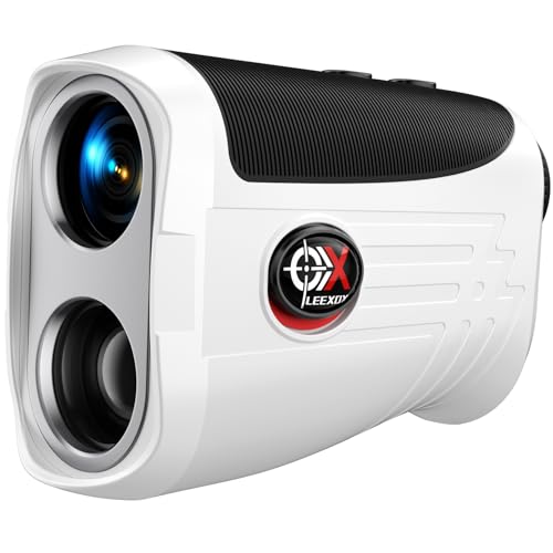 Golf Rangefinder with Slope Switch & Flag Lock Vibration - White