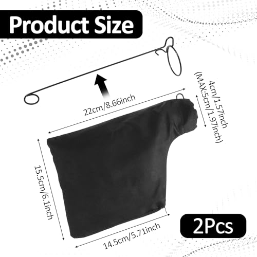 2 PCS Miter Saw Dust Collection Bags, Ymapinc Dust Collector Bags with Zipper and Wired, Adjustable Stand Table Saw Accessories for 225 Model Belt Sander Edge Planer Diagonal Saw