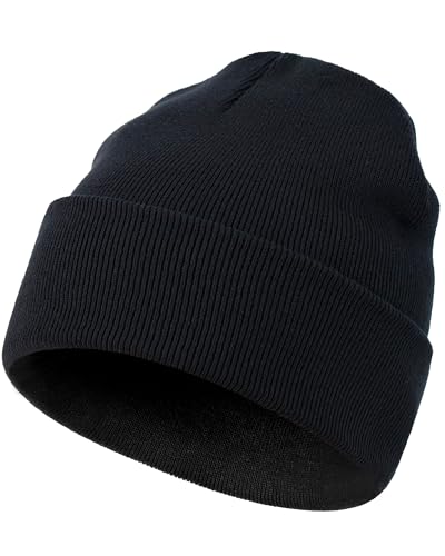 ROYBENS Set of 1 Cotton Beanie - Long Knit Winter Hat for Men & Women