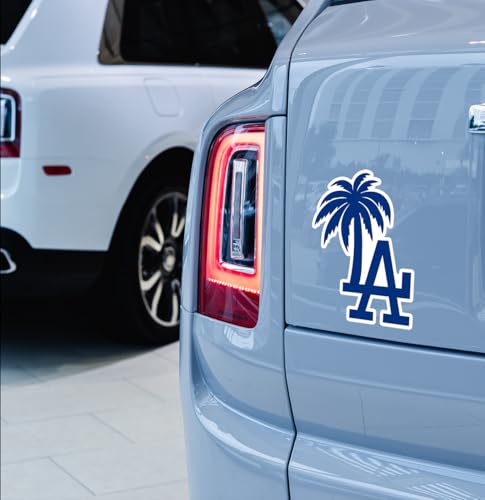 Los Angeles Palm Tree Logo Decal Sticker - 2-Pack, 4.5"x3.5"