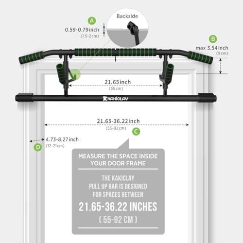 Pull Up Bar for Doorway - Foldable, Heavy Duty, 440 Lbs Capacity