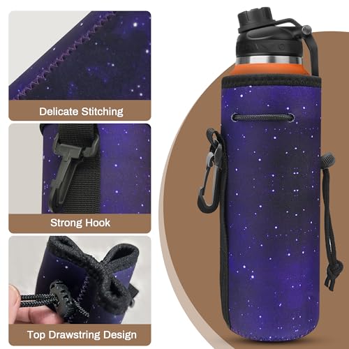 ALEIFLE Star Water Bottle Carrier with Strap for 20-24 oz Neoprene Sleeve