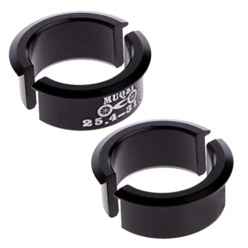 4x Aluminum Handlebar Shim Adapter 25.4mm to 31.8mm Bicycle Spacers
