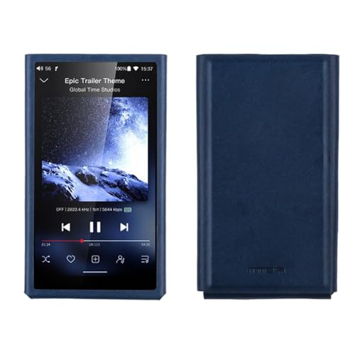 MITER Handcrafted PU Leather Case for FiiO M21 Navy Blue, Korea Made, Steel Frame Protection