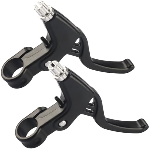 Universal 2.2cm Bike Brake Levers - Aluminum Alloy, Black - 1 Pair