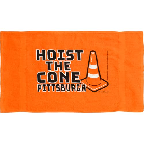 Orange Hoist the Cone Rally Towel - 28" x 16.5" Cotton