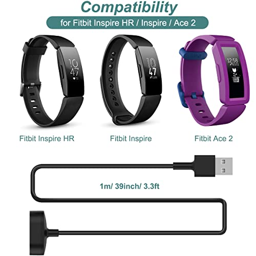 Replacement Charger for Fitbit Inspire HR & Ace 2 - 3.3ft