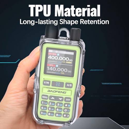 Clear Silicone Protective Case for UV-5R MINI & UV-5G MINI Walkie Talkies - Black