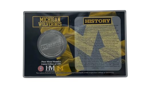 NCAA Michigan Wolverines Stadium Challenge Coin - 4" x 6"