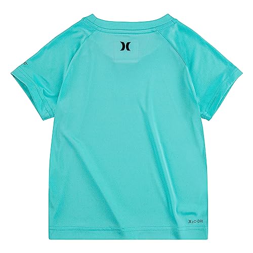 Hurley Boys' Aurora Green UPF 50+ Rash Guard Swim Shirt - Large