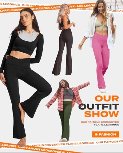 Crossover Yoga Pants with Pockets - Black V Rise-Thicken, X-Small