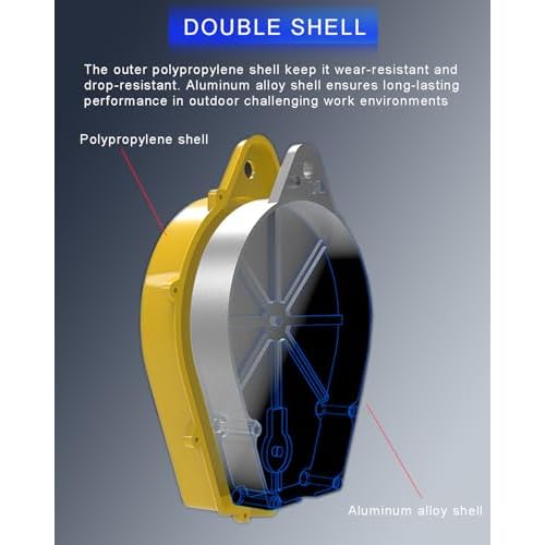 11FT RTOVZON Self Retracting Lifeline, Fall Arrest Fall Protection Dual Alloy Steel Hook Steel Wire Rope Heavy Duty Retractable Lanyard, Roofing Lifeline, SRL, Safety Lanyard