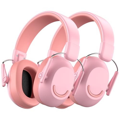 Pink Kids Ear Protection Muffs SNR 30dB for Concerts & Events - 1 Pack