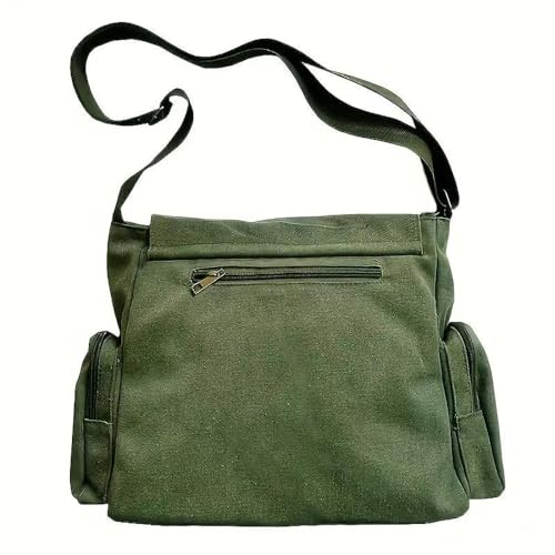 CHICGLOW Raven Pattern Canvas Crossbody Messenger Bag for Women & Men