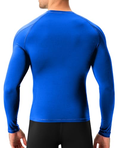Men's Compression Long Sleeve Athletic Shirt - Workout Base Layer