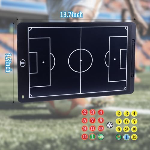 16 Inch Magnetic Soccer Coaching Board with LCD Screen