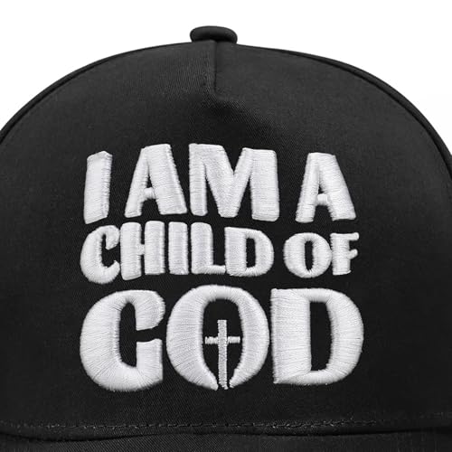 Christian Baseball Cap for Men & Women - Adjustable Black Hat